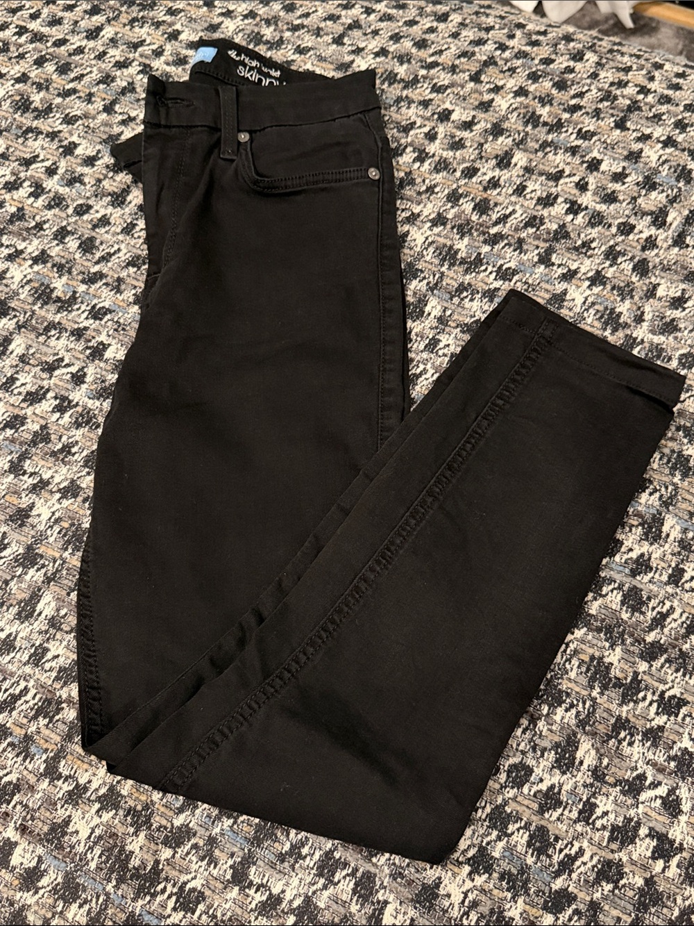 Women's High-Waist Ankle Skinny black